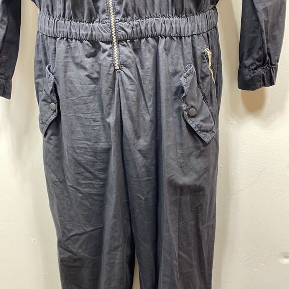 Zara Zip Up Cotton Jumpsuit Small - Picture 5 of 6